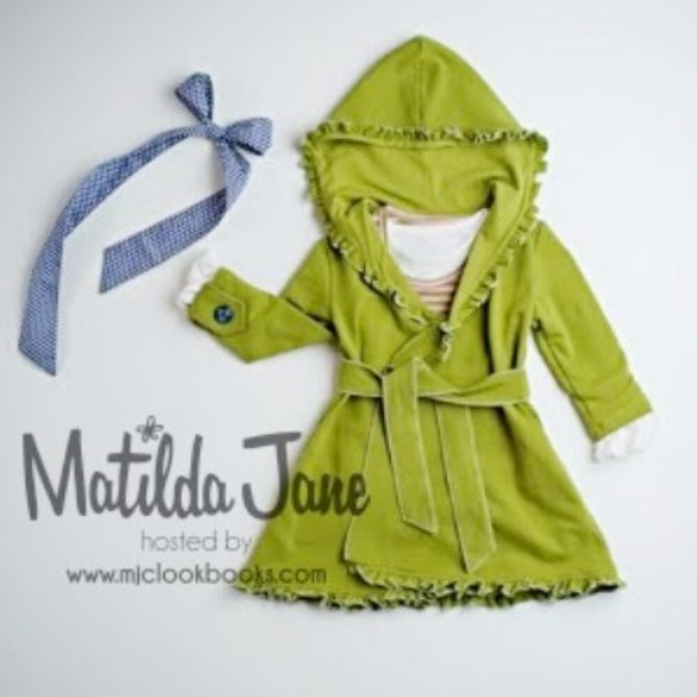 PLAY DAMAGED Matilda Jane girl 6 Mossy Willow hooded jacket cardigan Hammond Bay